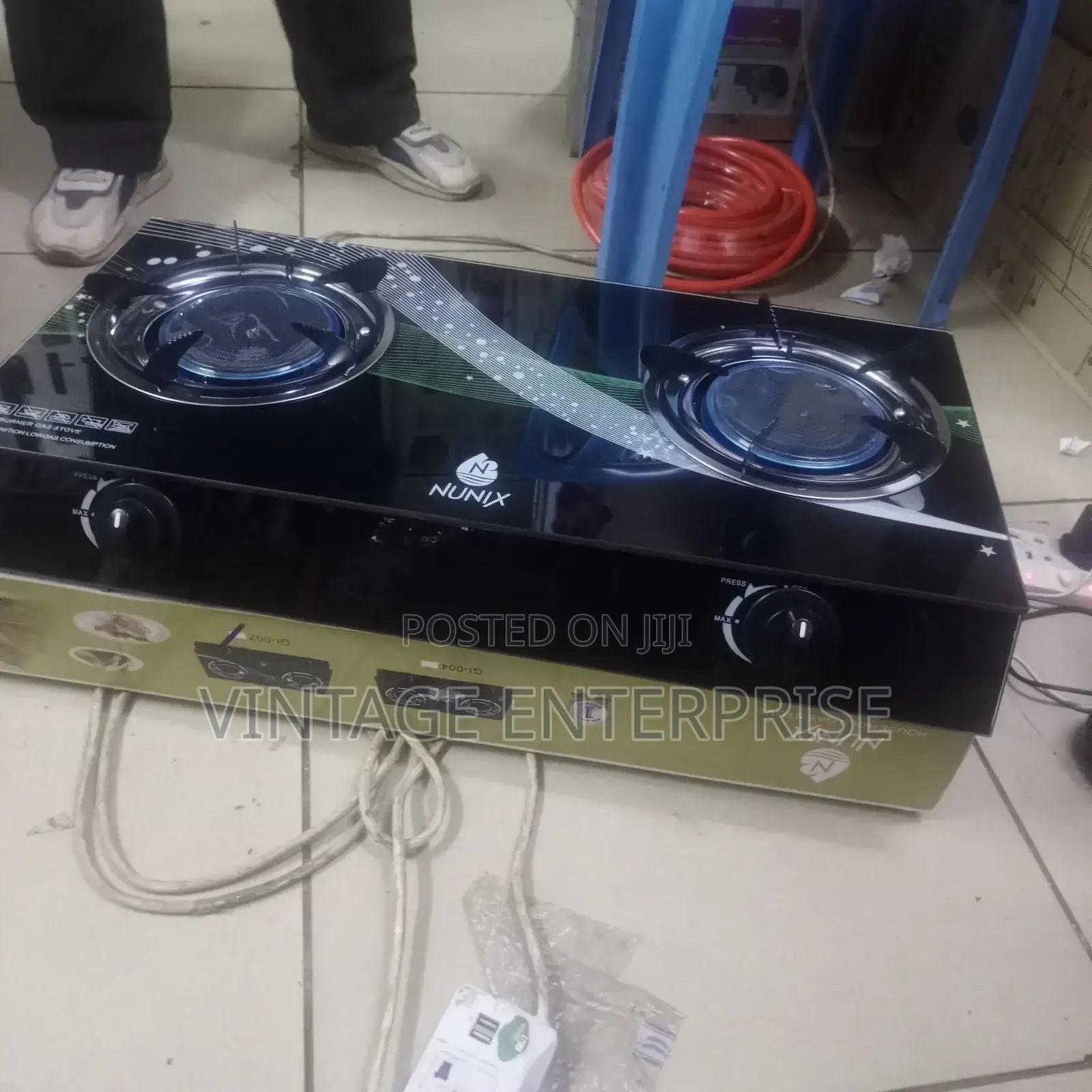 Nunix 2 Burner Table Top Gas Cooker