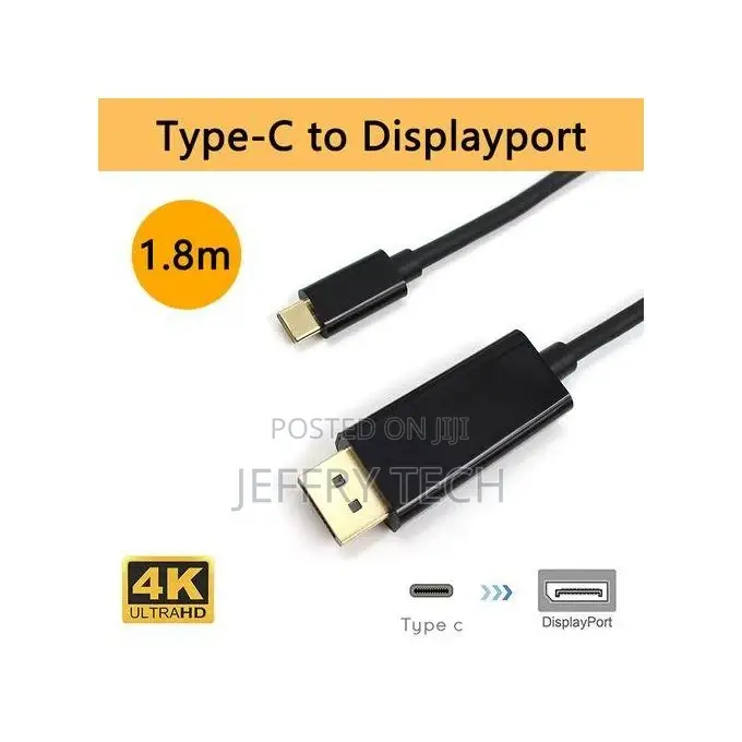 USB3.1 USBC Typec to DP Cable Displayport Male HDMI 1080p