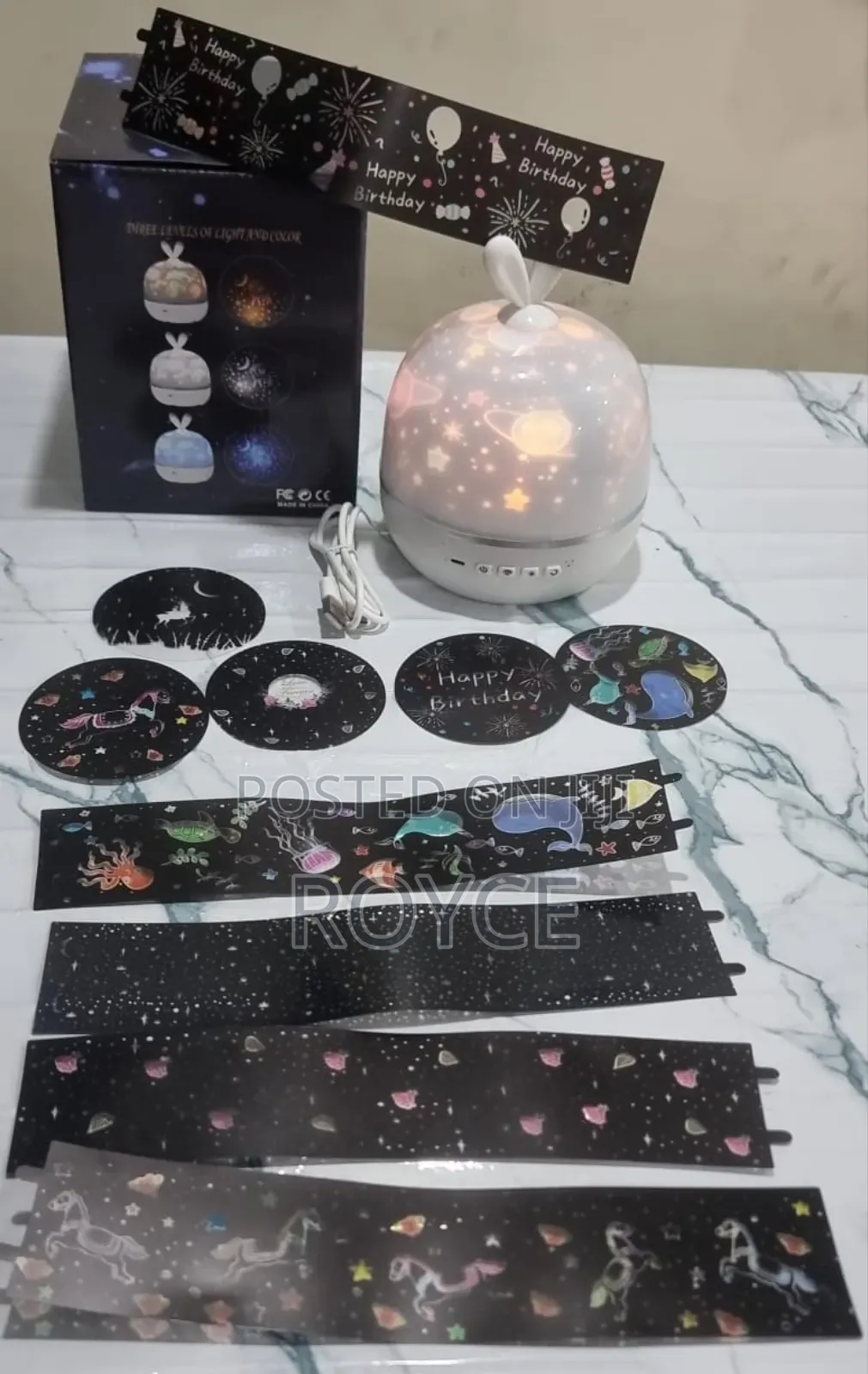 6 Themes Star Light Rotating Projection Lamp