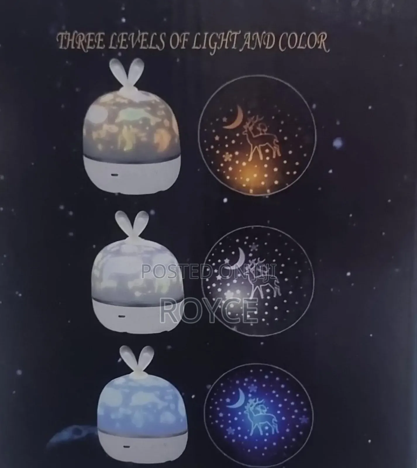 6 Themes Star Light Rotating Projection Lamp