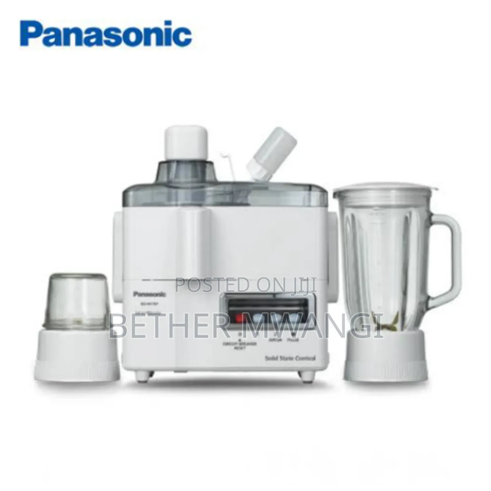 Panasonic | MJ-M176P 3-in-1 Juicer/Blender/Grinder Machine.