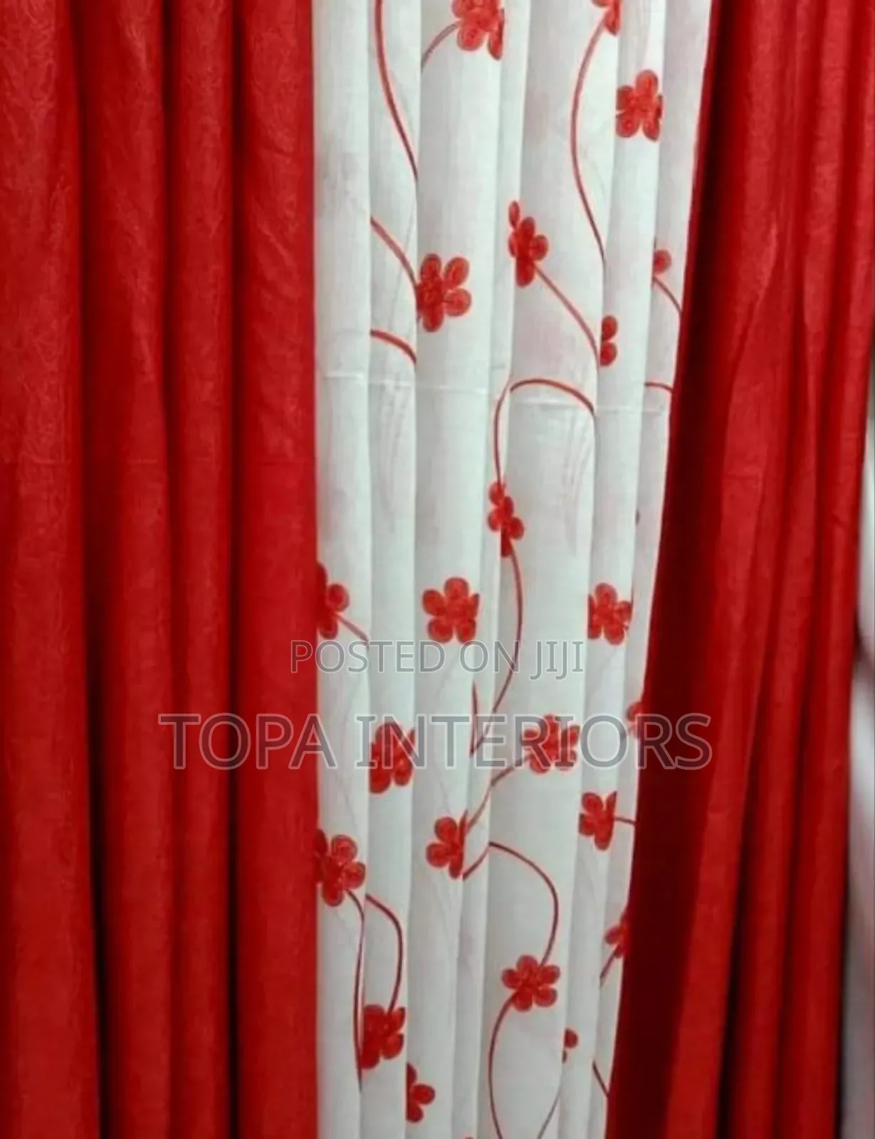 Red Window Curtains and Sheers Modern Red Curtains Per Metre