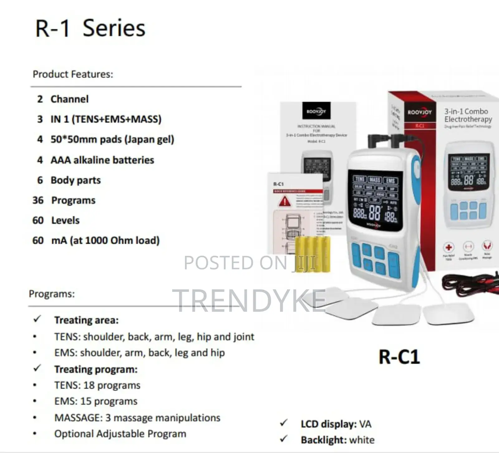 Roovjoy 3 on 1 Tens Machine