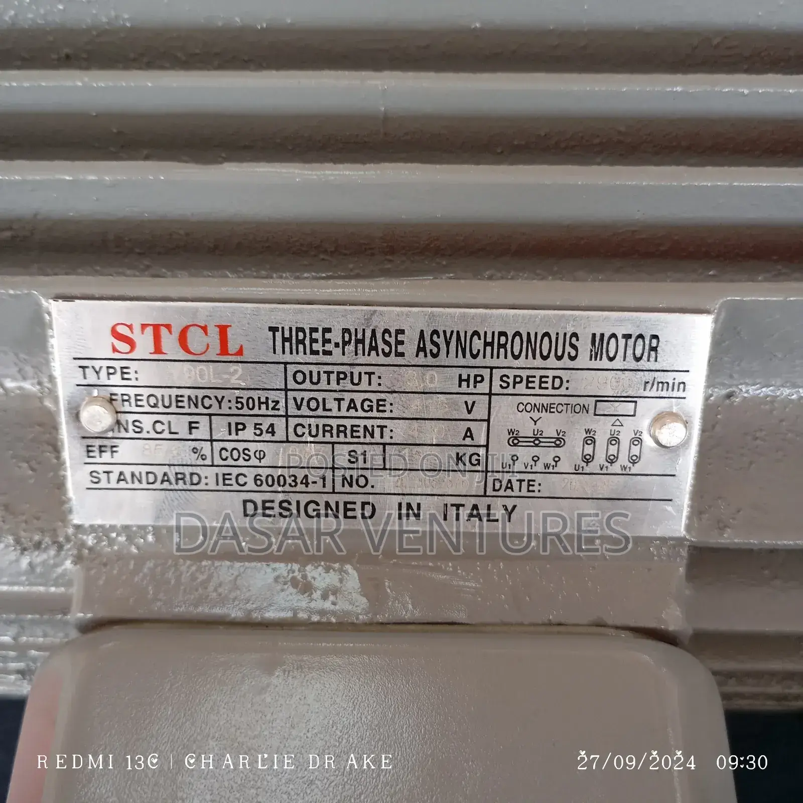 3hp Motor Three Phase Stcl Brand
