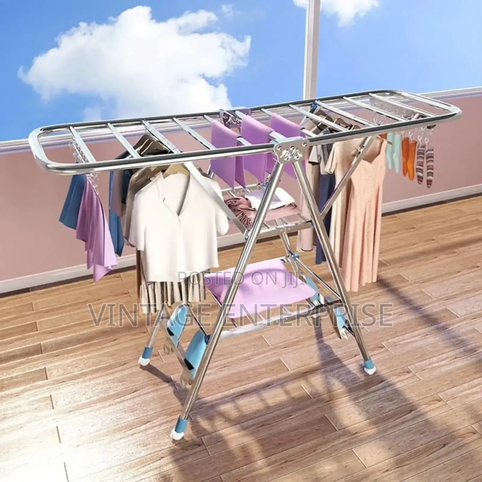 Movable Foldable/Portable Laundry Drying Rack.