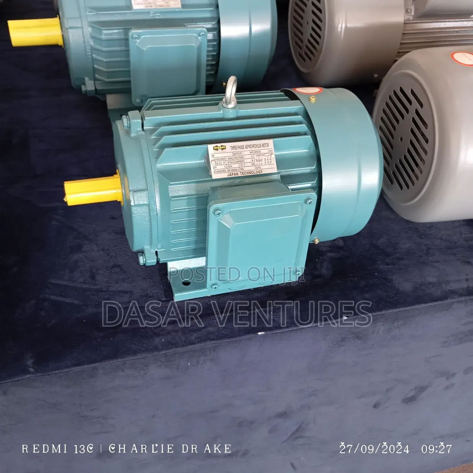 5.5hp Motor Three Phase Low Speed Hisaki Japan
