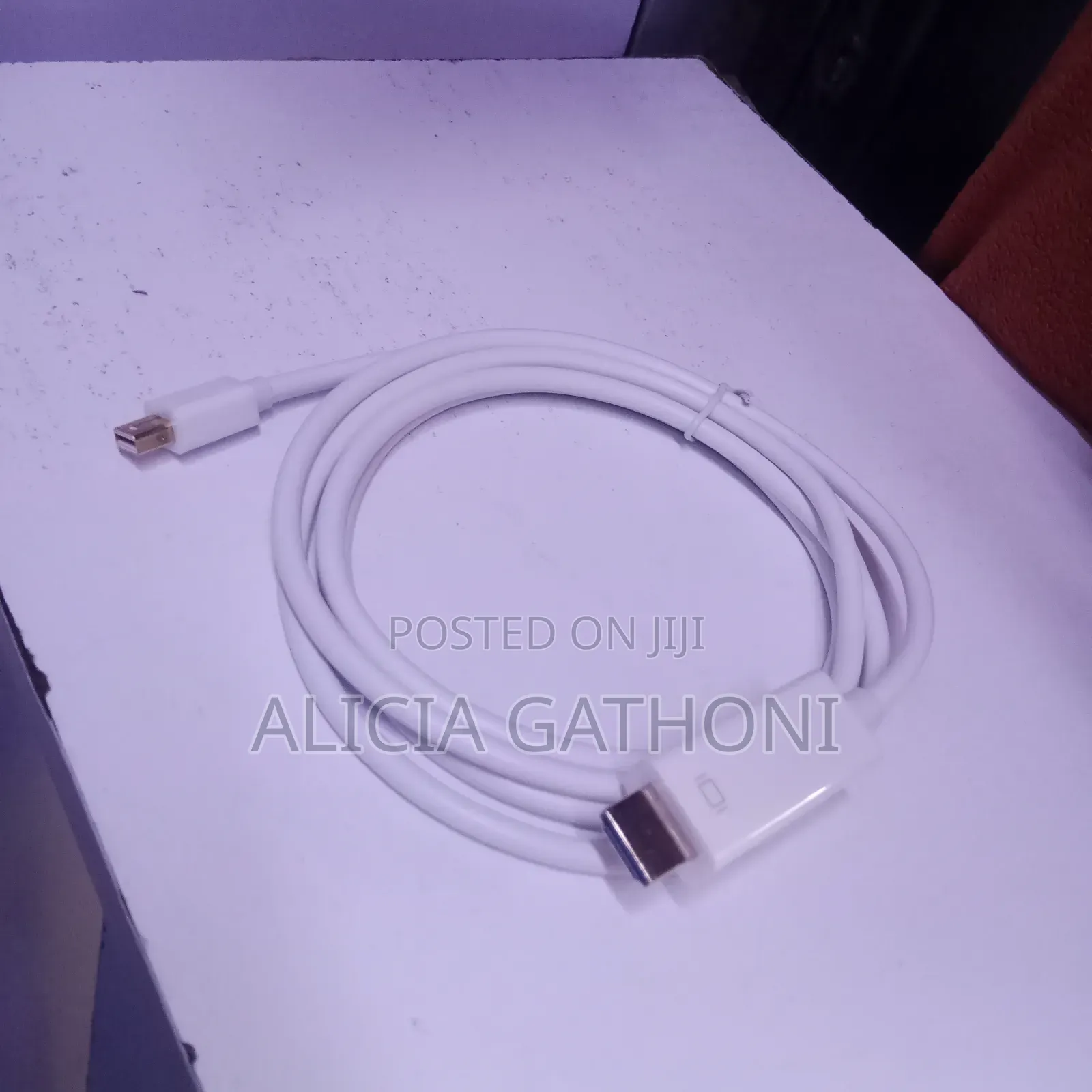 Mini Display Port to HDMI Cable White