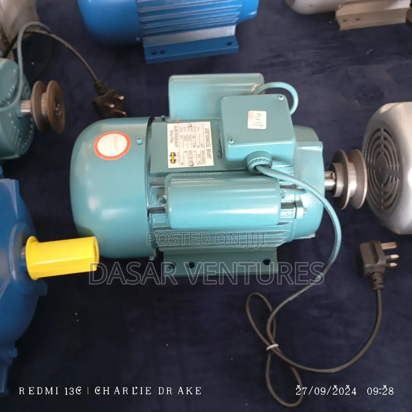 2hp Motor, Single Phase, Low Speed, Hisaki Japan
