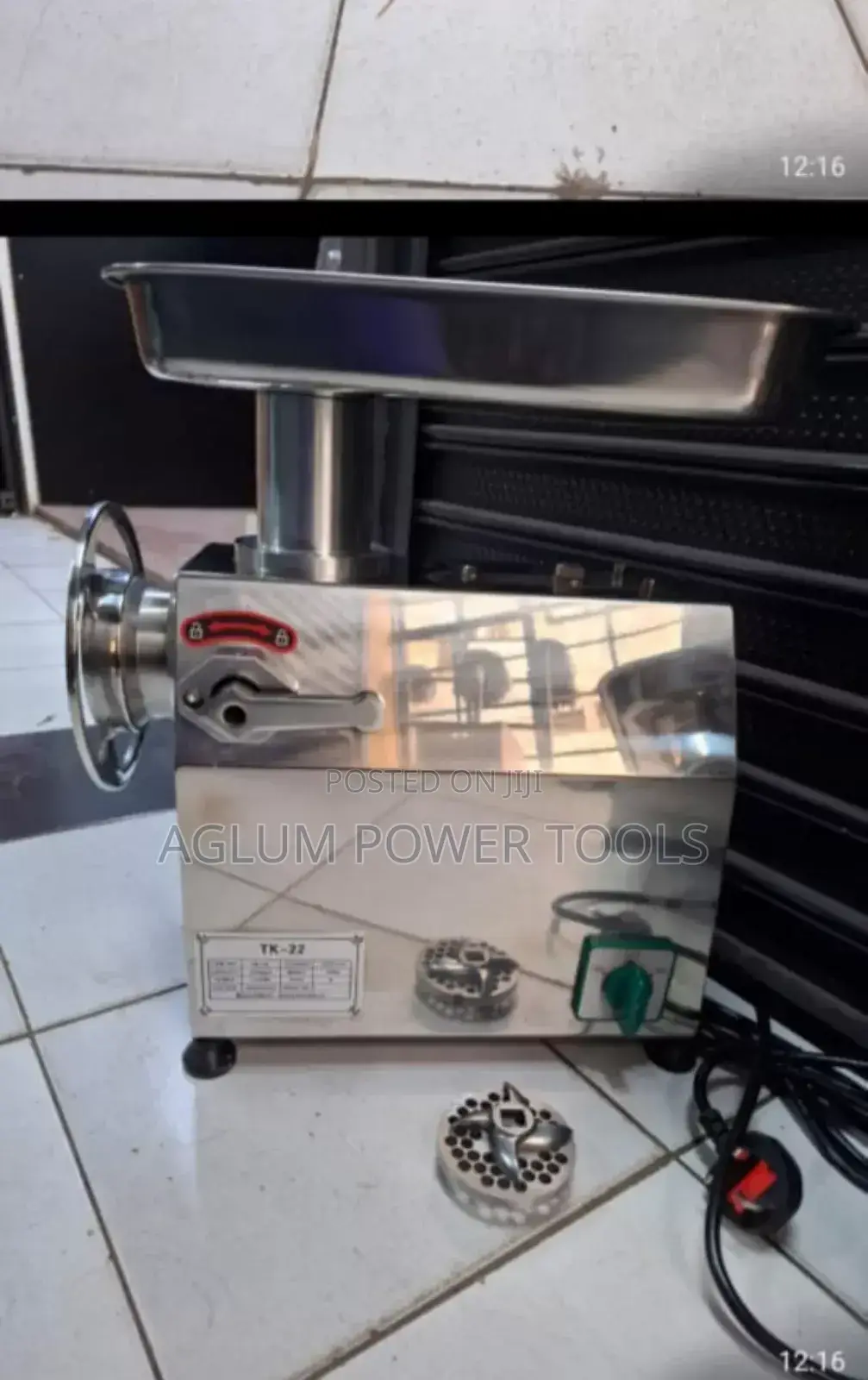 Stainless Steal Meat Mincer M12 Reverse