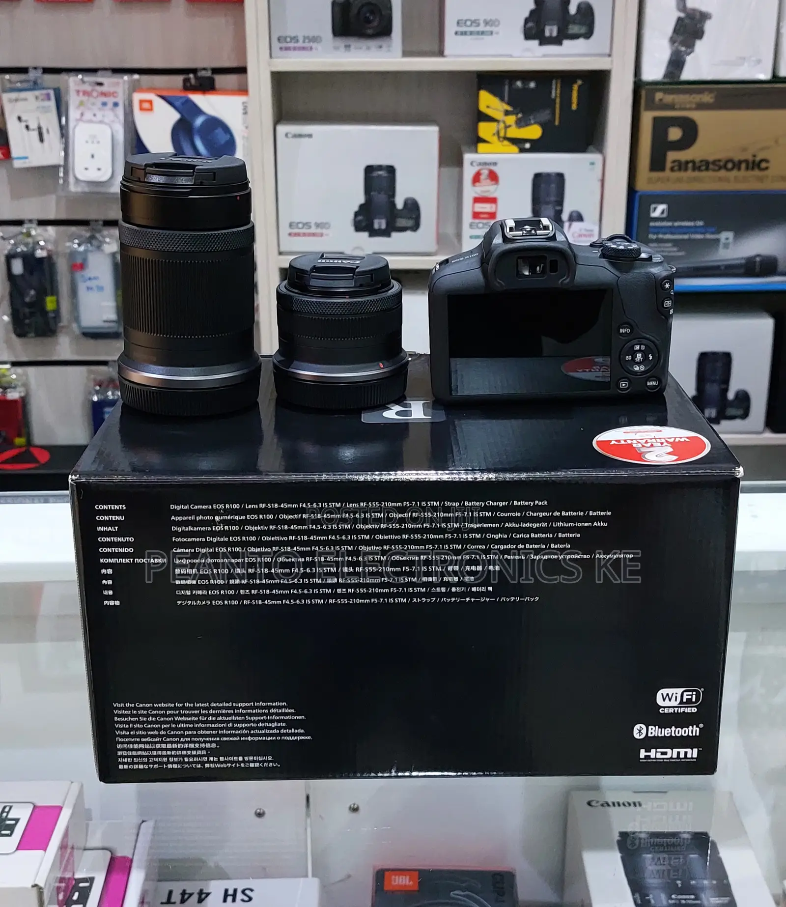 Canon Eos R100 Mirrorless Camera With 18-45mm and 55-210mm L