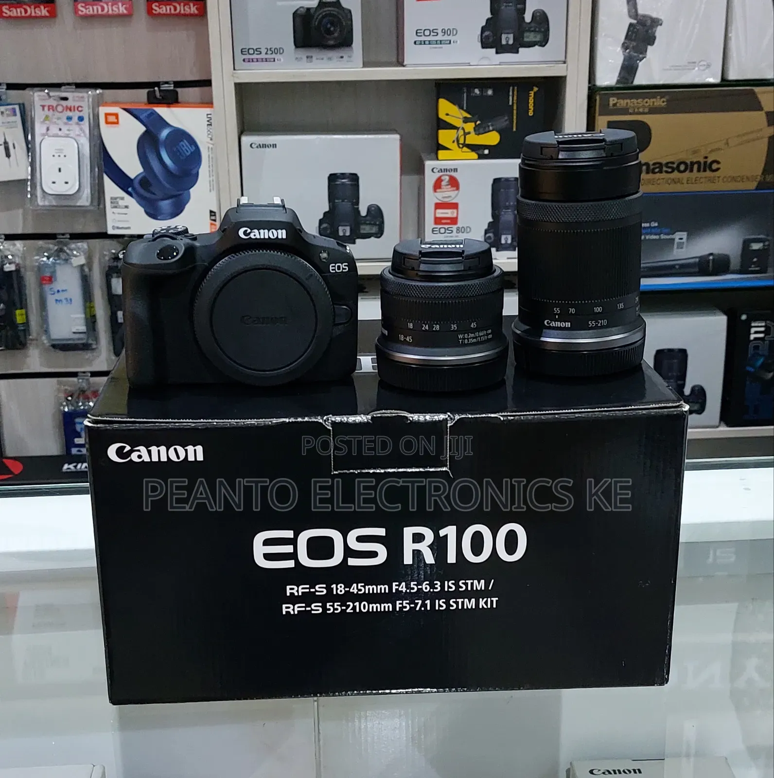 Canon Eos R100 Mirrorless Camera With 18-45mm and 55-210mm L
