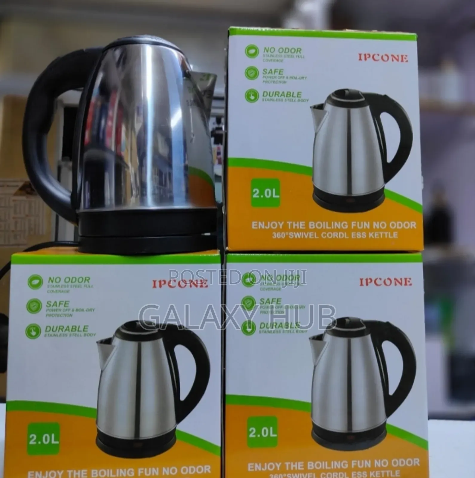 Syinix 2litres Stainless Steel Electric Cordless Kettle