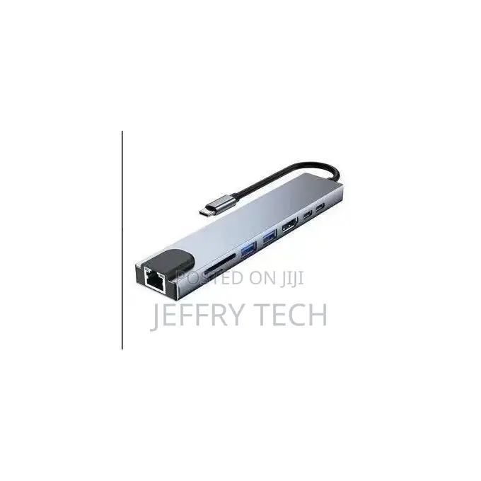 Type C HDMI Adapter Rj45 Lan Ethernet TF SD Usb-C 3.0 Typ
