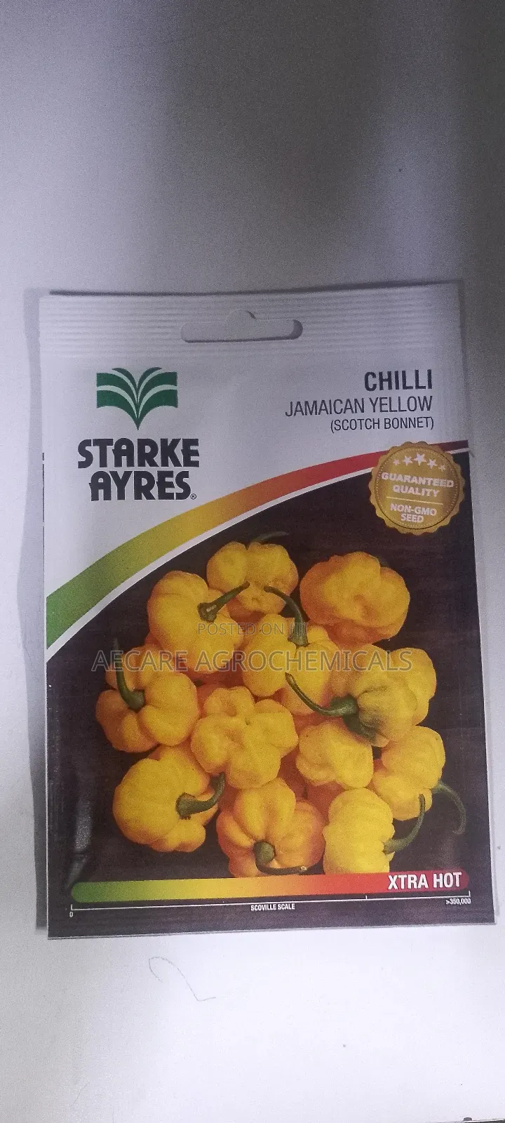 Chilli Seeds Jamaican Yellow (Scotch Bonnet) 0.5grams