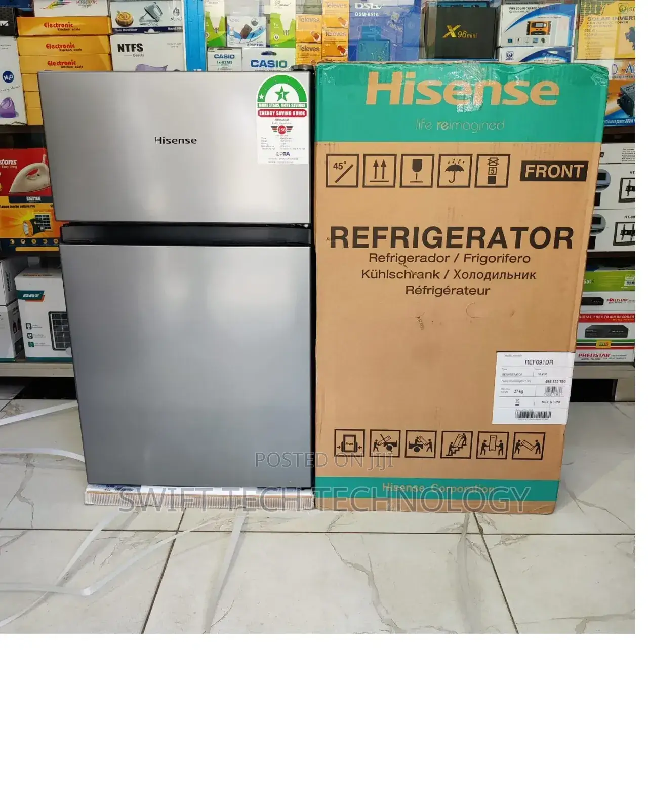 Hisense Double Door Refrigerator/ Mini Double 91liters