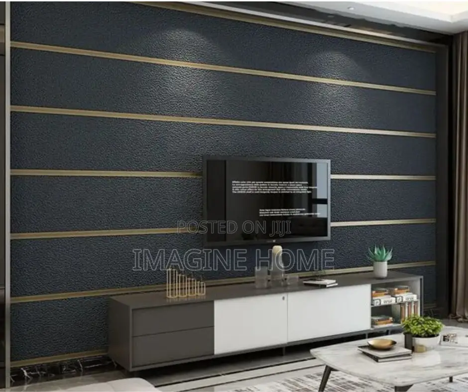 3D Wall Paper Black