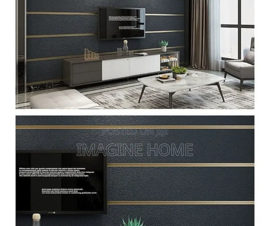 Wall Paper 3d Brown Color