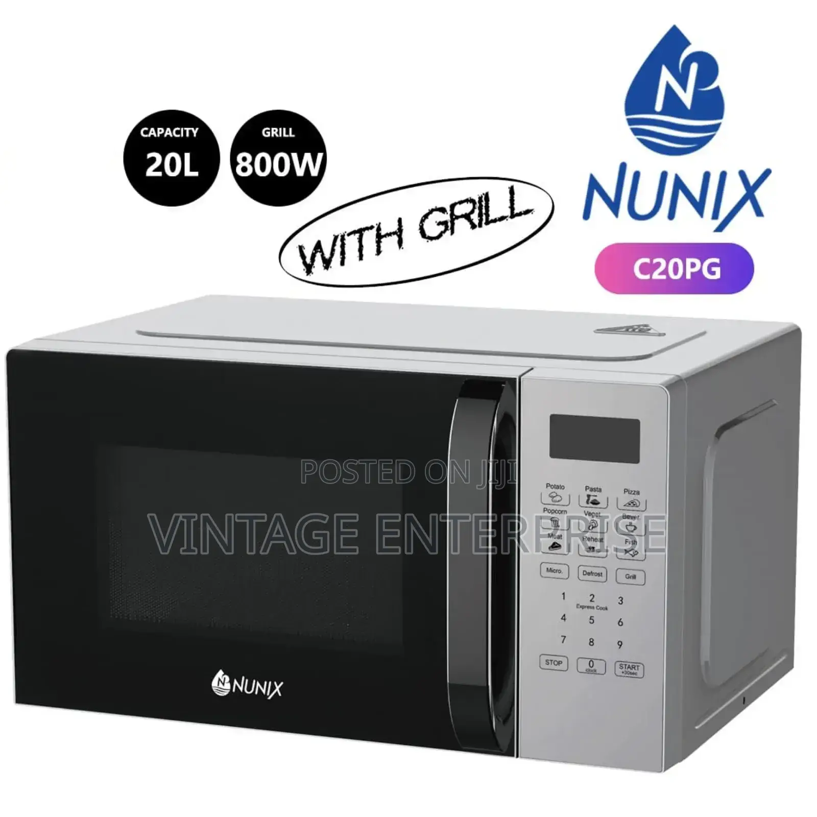 20l Nunix Microwave Oven With Grill
