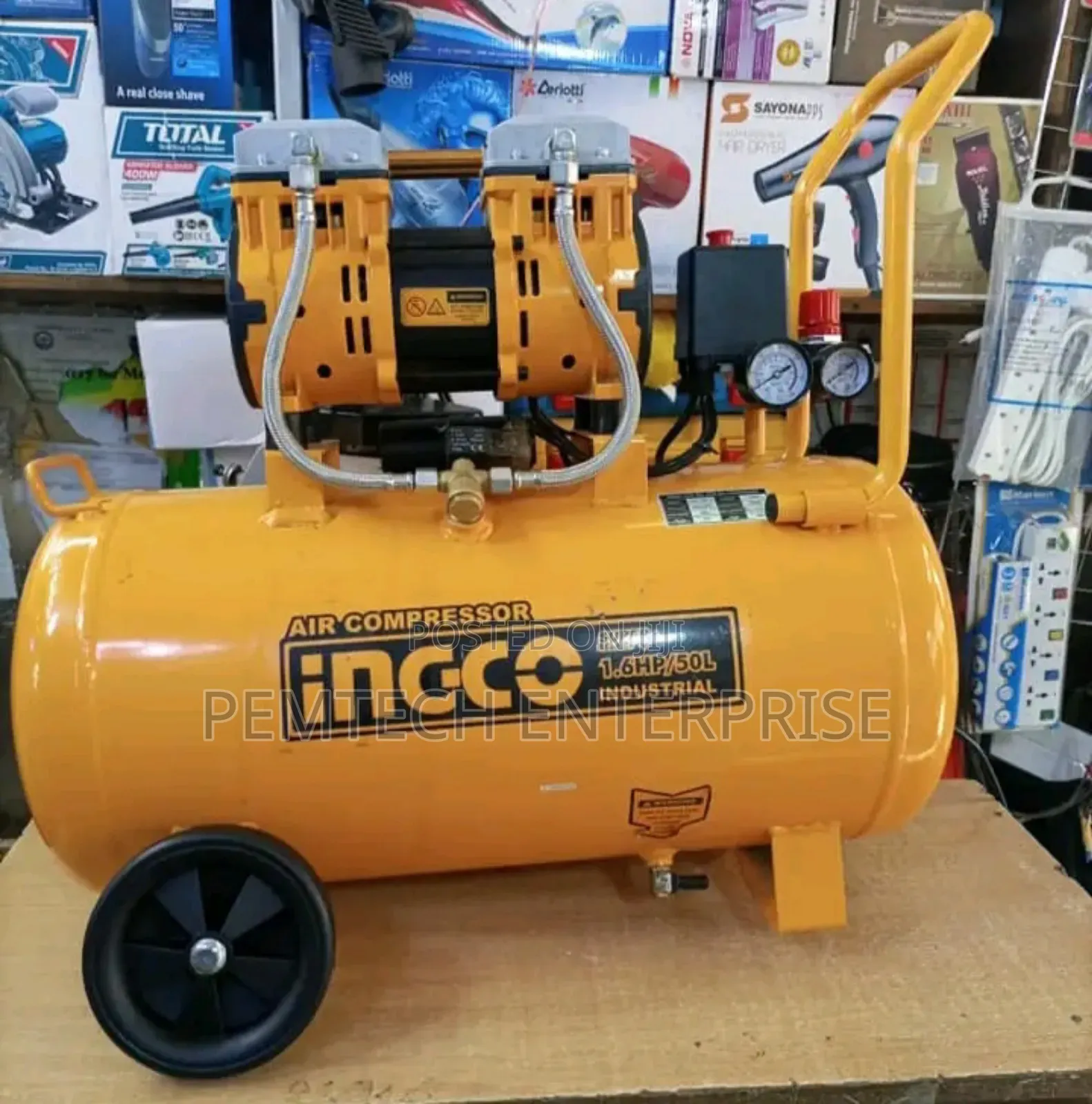 Industrial 50L Ingco Air Compressor