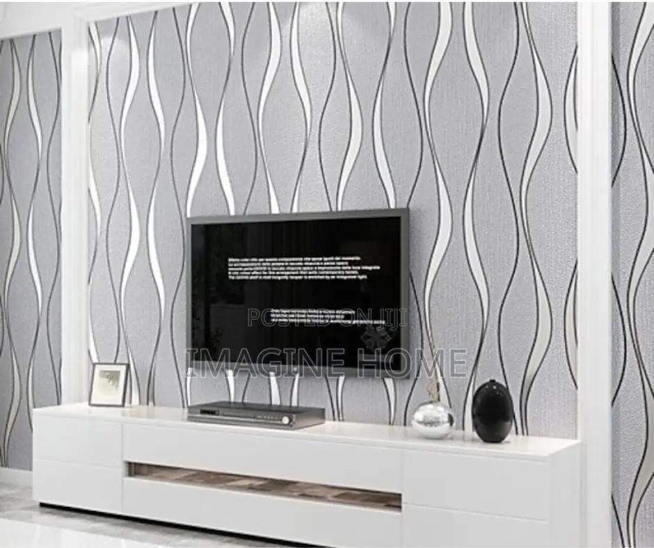 3D Wall Paper White Color