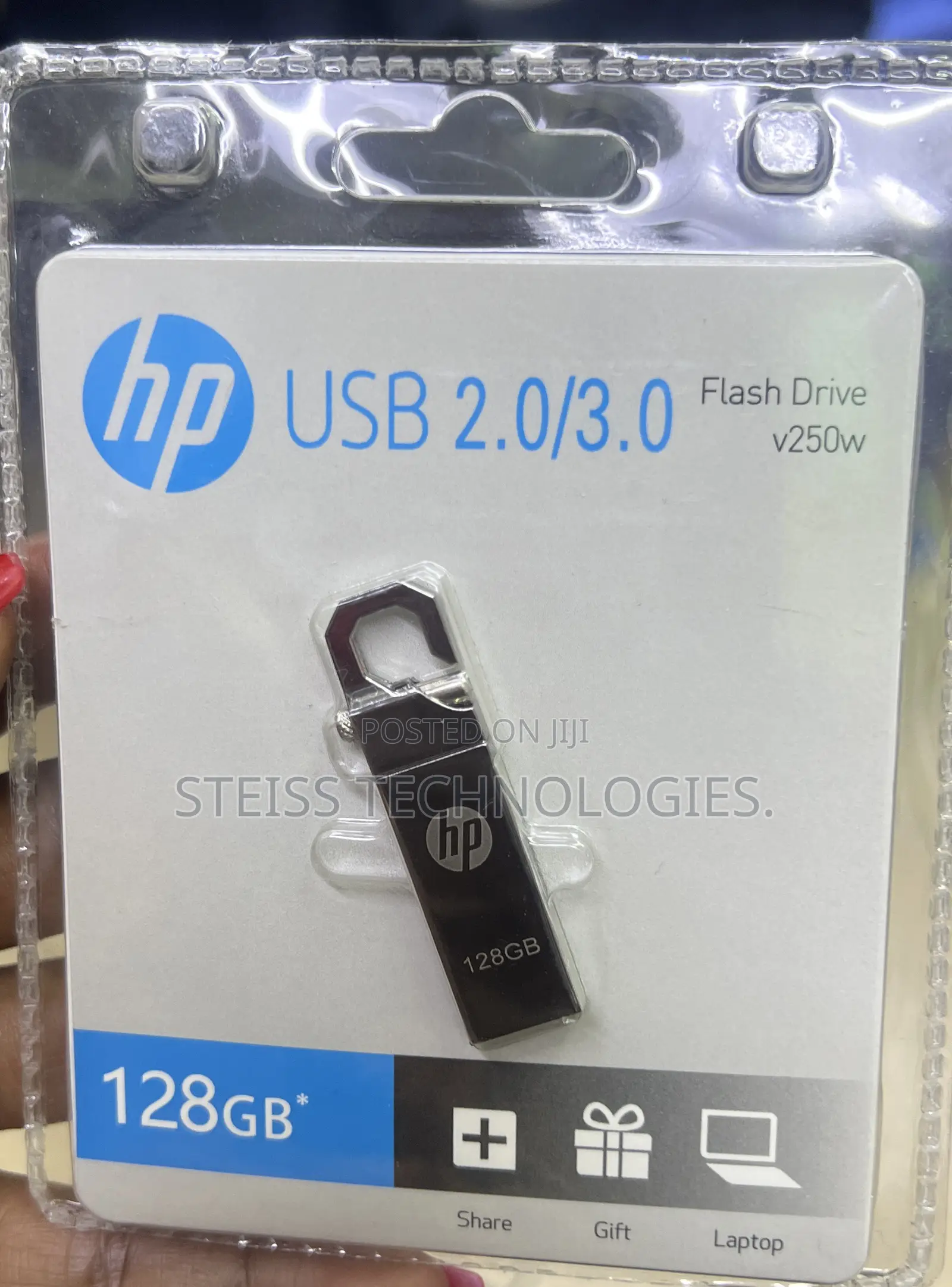 128gb Hp Mettalic Flashdrive.
