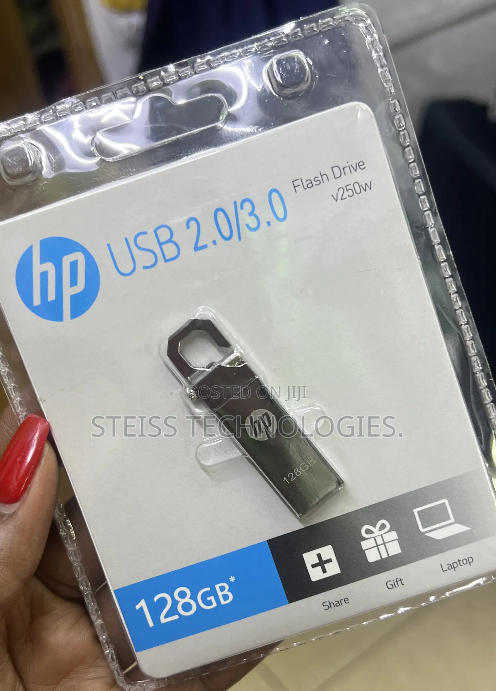 128gb Hp Mettalic Flashdrive.