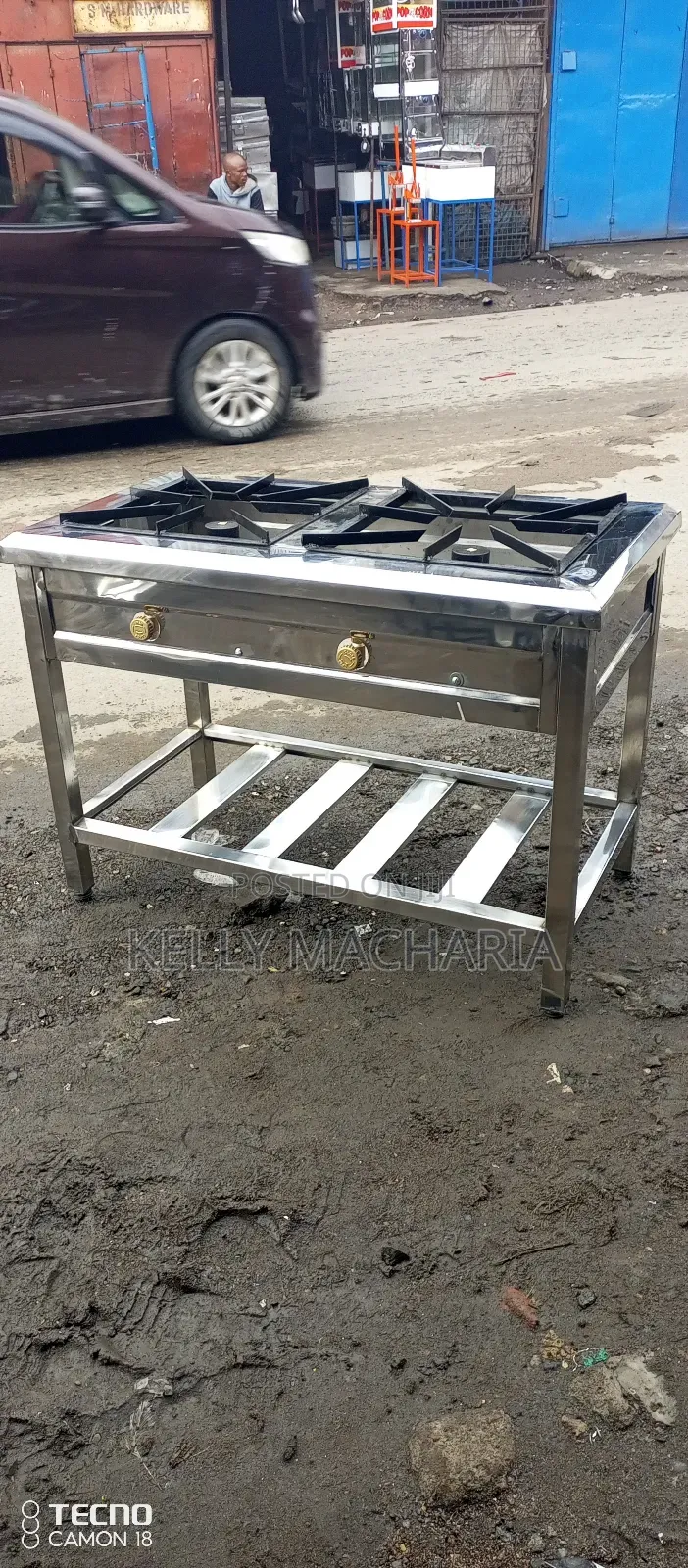 Stainless Two Burner Gas Grill Jikos