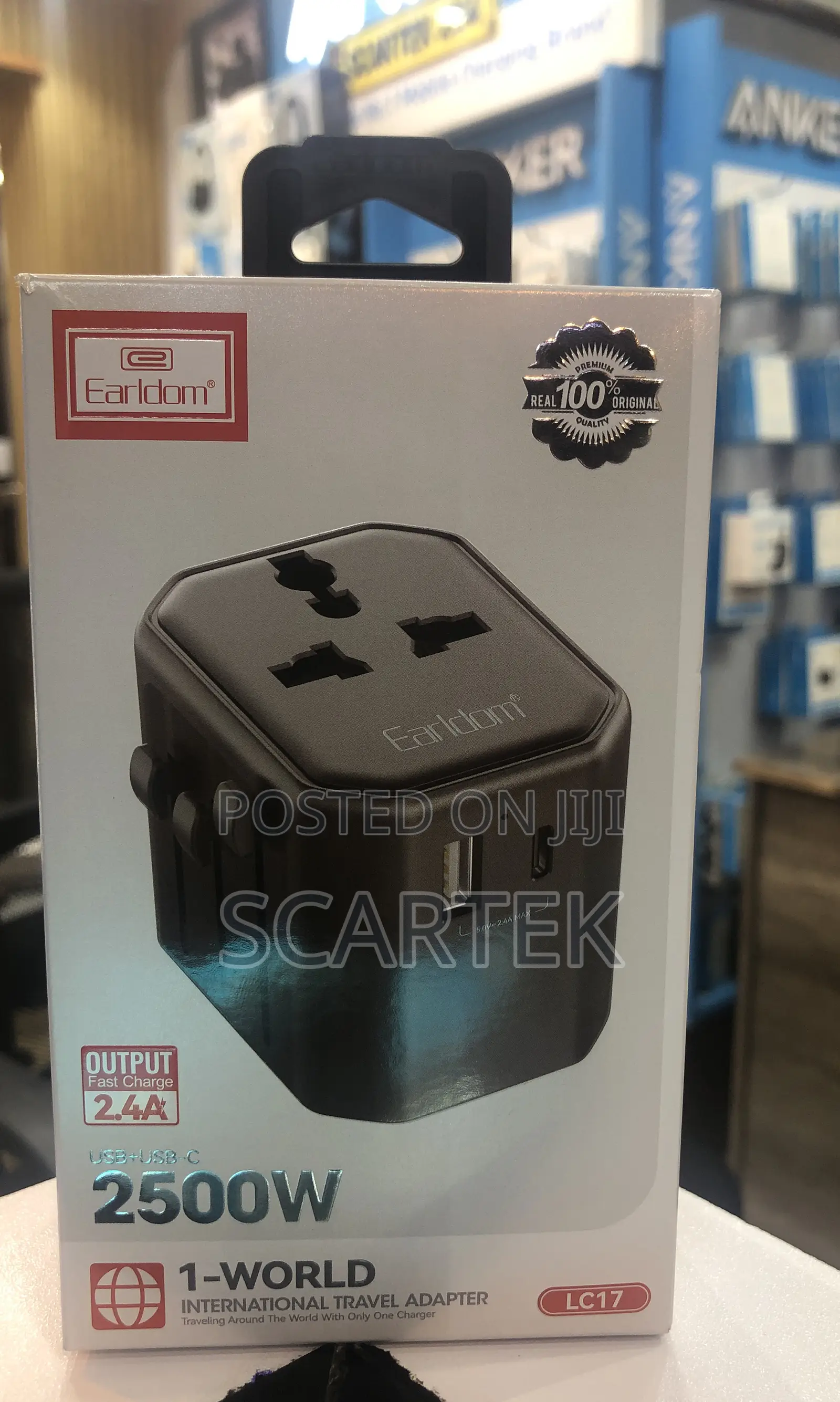 Earldom 2500W Universal Travel Adapter