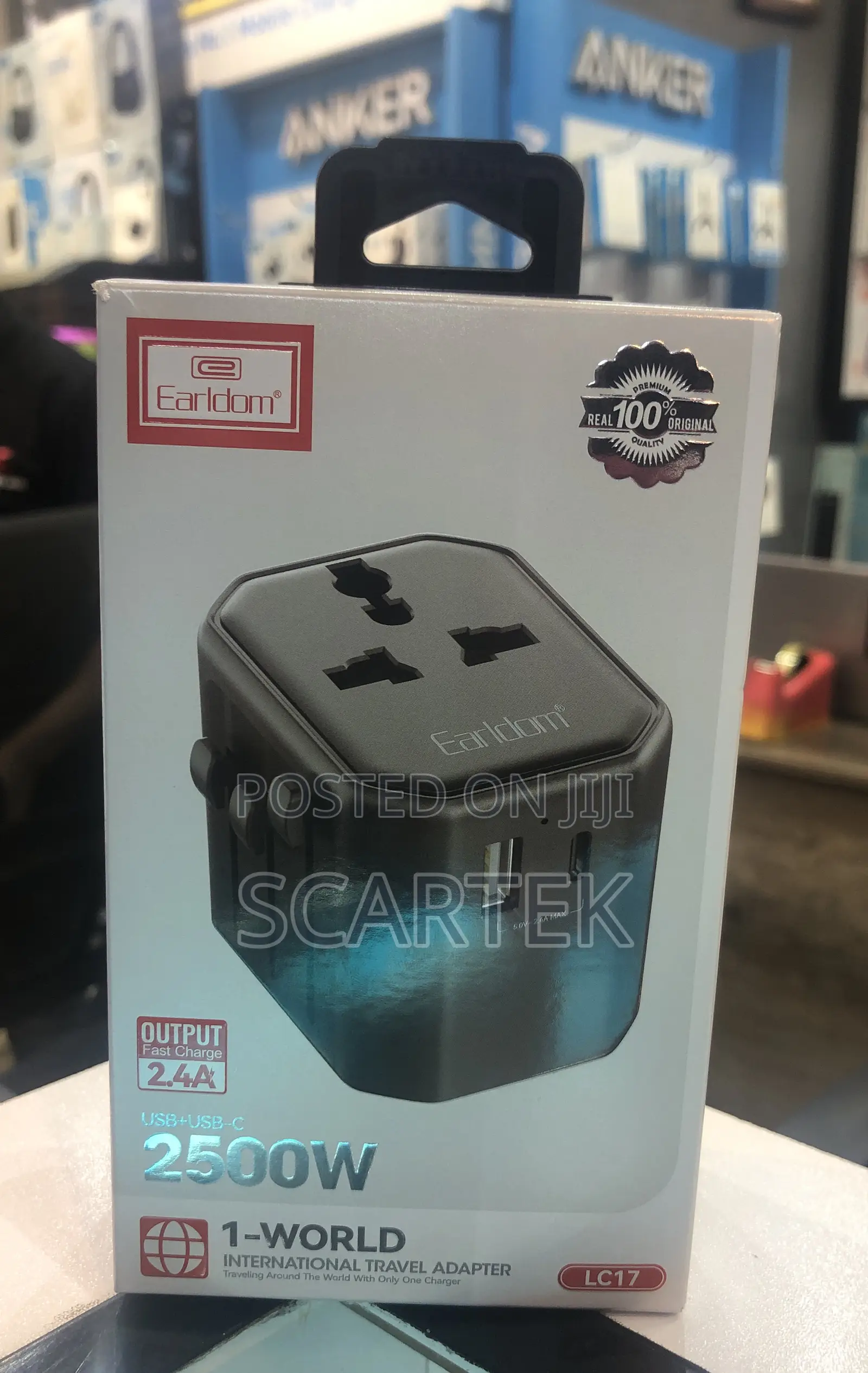 Earldom 2500W Universal Travel Adapter