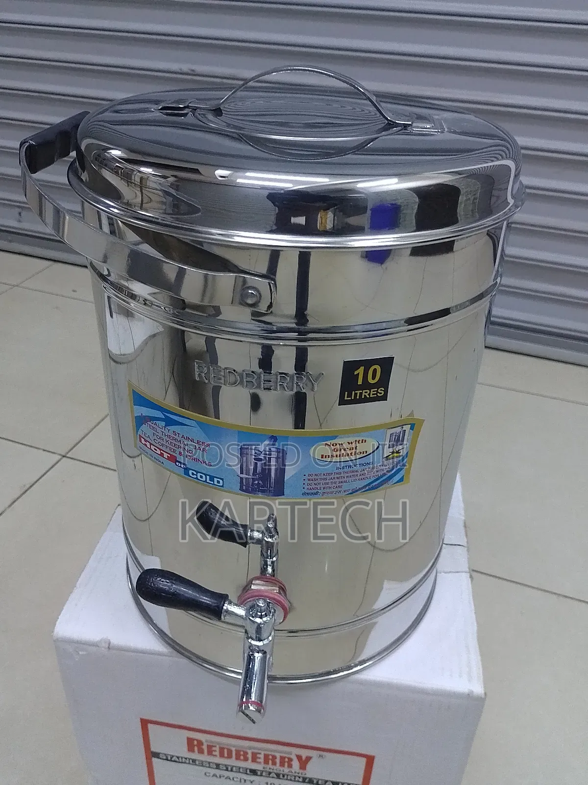 Redberry 10 L Premium Range S.Steel Insulated Tea Urn