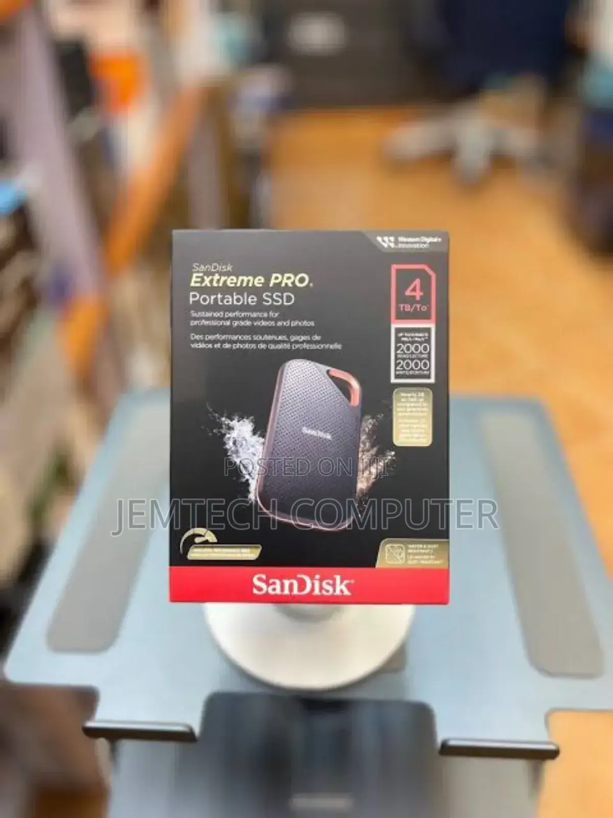 _-Sandisk 4TB Extreme PRO Portable SSD – Up to 2000mb/S