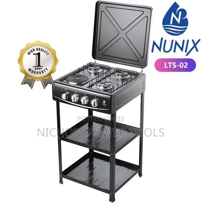 Nunix 3 +1 ( 3 Gas +1 Electric) Automatic Standing Burner