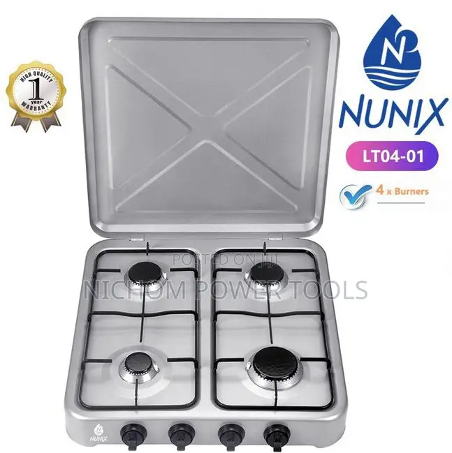Nunix 4 Burner Full Gas Table Top Cooker