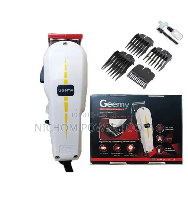 Geemy Electric Hair Trimmer Barbering Machine - Kinyozi