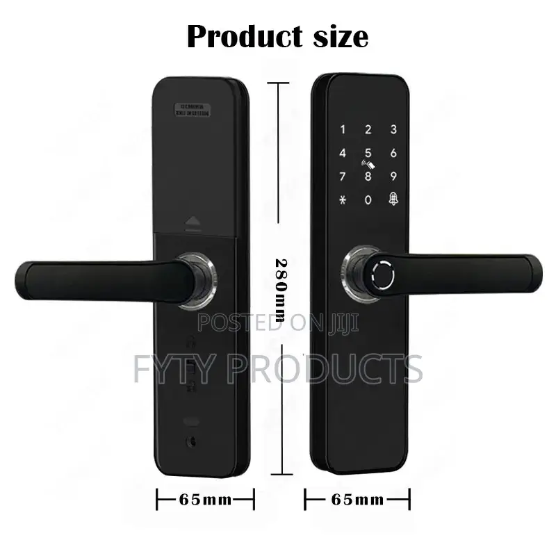App-Controlled Aluminum Fingerprint Door Lock