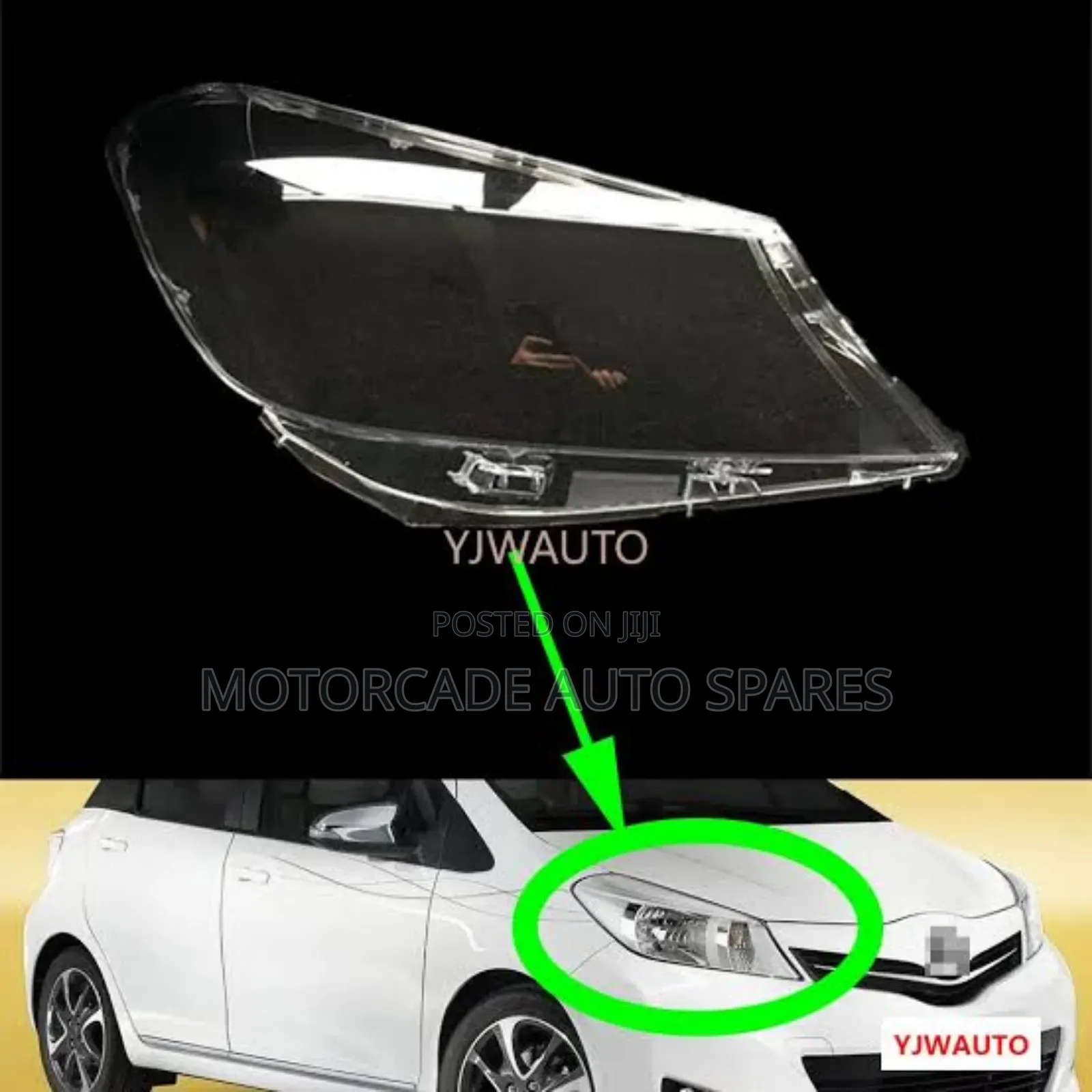 Toyota Vitz 2011-2013 Front Headlight Lens