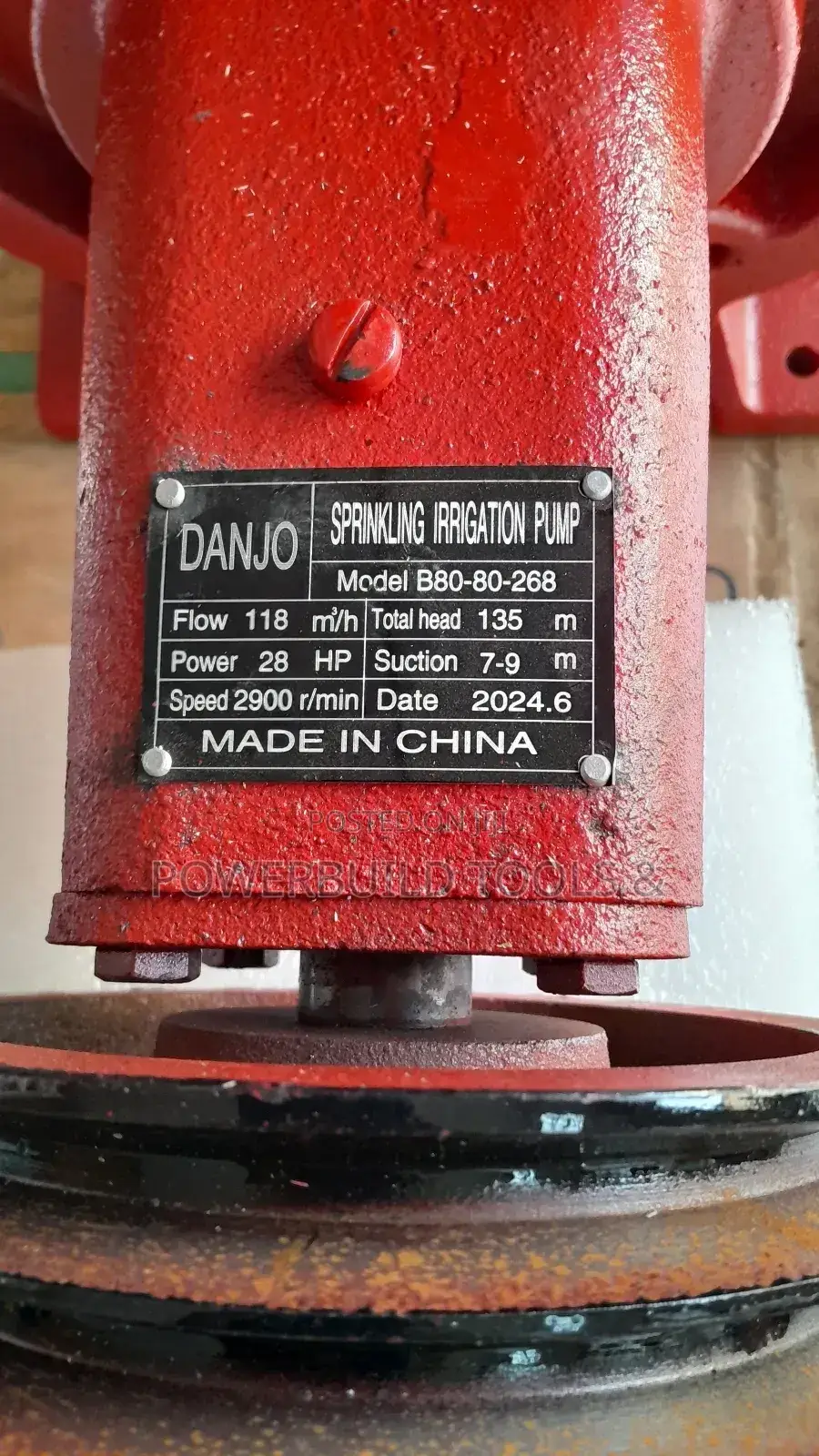 Danjo 3" High Pressure 135M Bare Pump