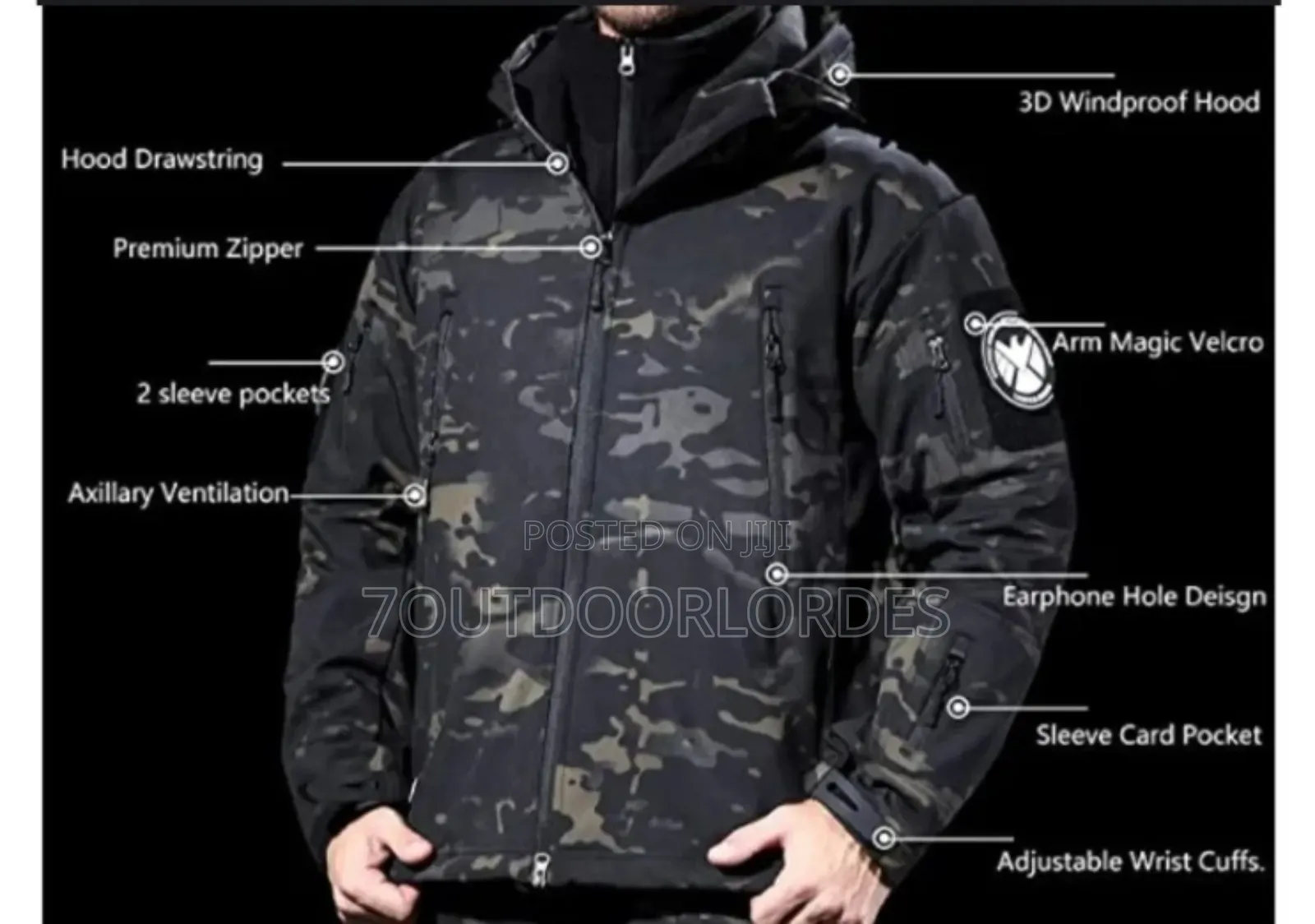 Black Cp Softshell Jackets