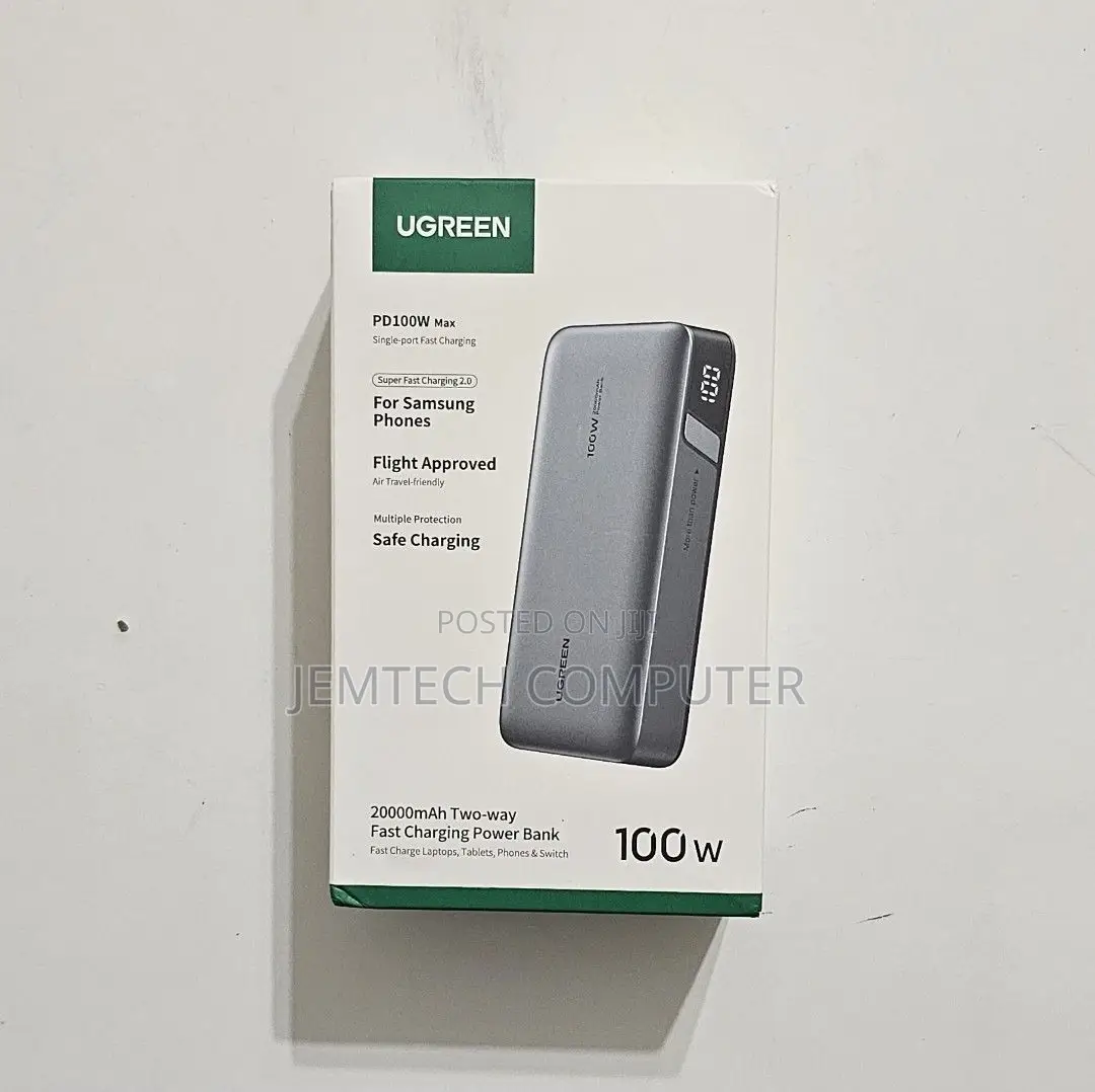 UGREEN 100W 20000mah Power Bank Two-Way Fast Charging