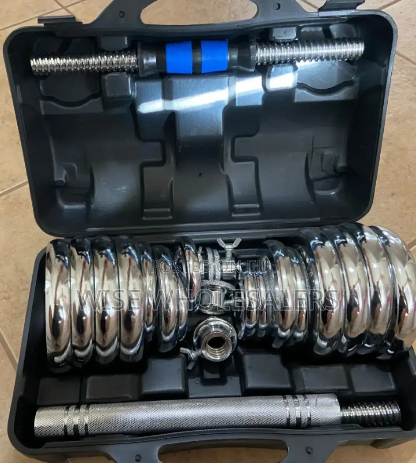 20kg Adjustable Chromed Cast Iron Dumbbell Weight• °°•√