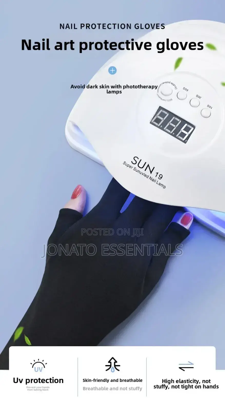 Anti Uv Radiation Gel Dryer Machine Protection Gloves