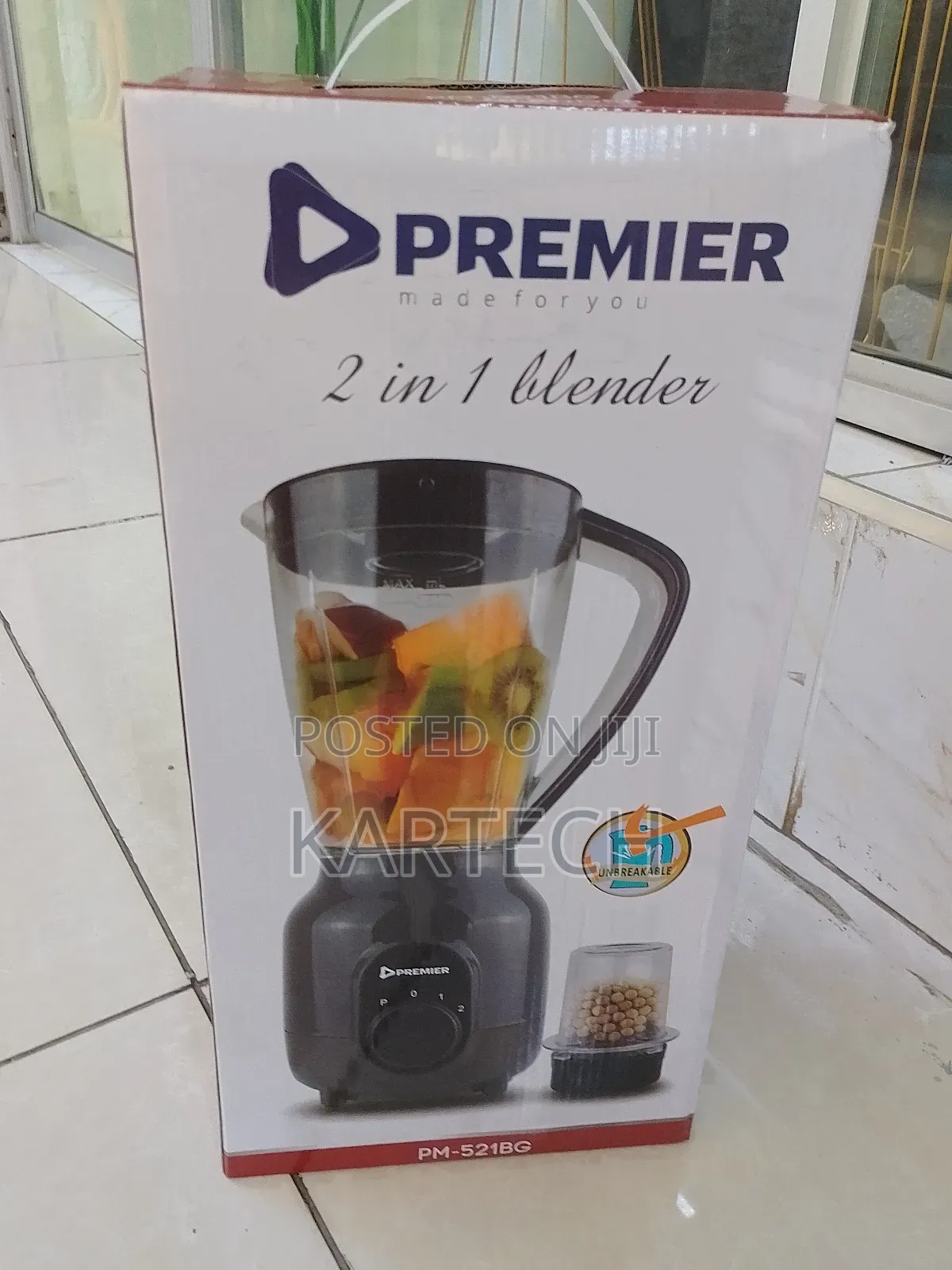 Premier 2 in 1 Blender 1.5L (PM-521)