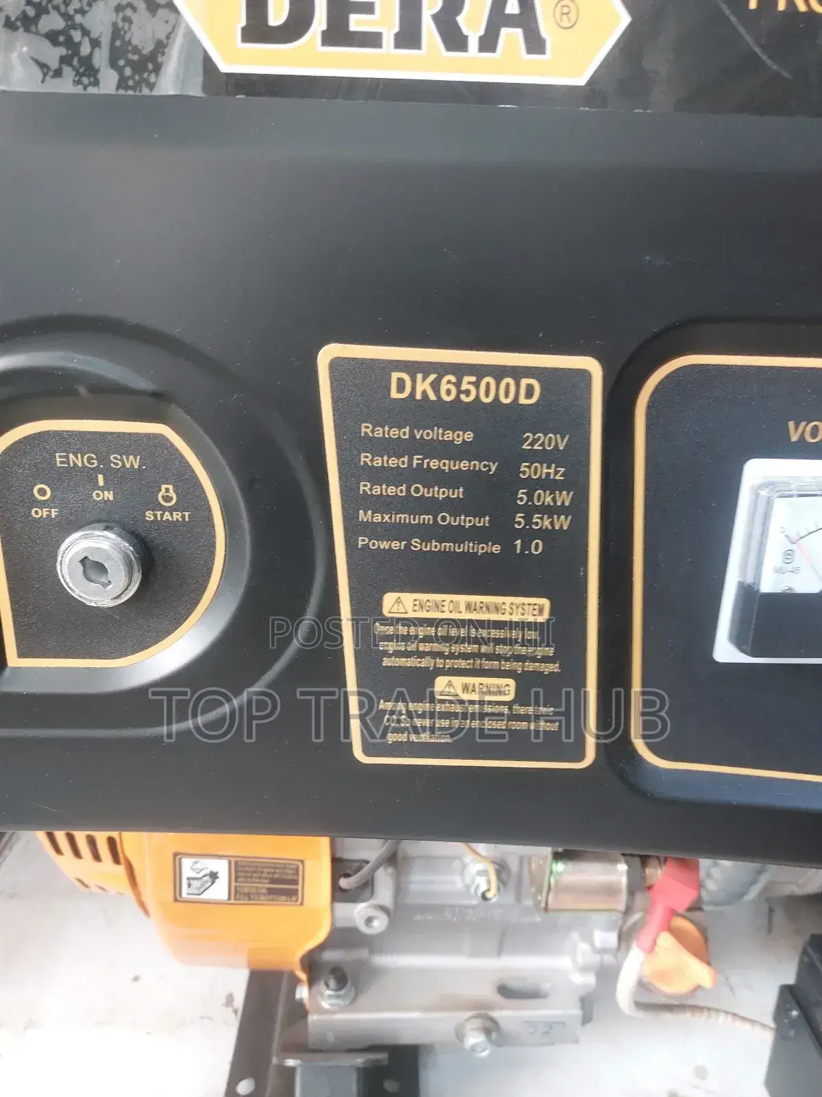 Dera DK6500D 6.5KVA Petrol Generator