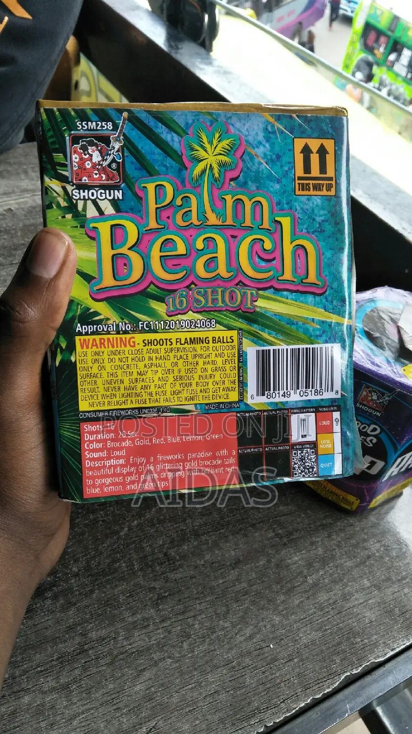 16 Shots Palm Beach Outdoor Firework