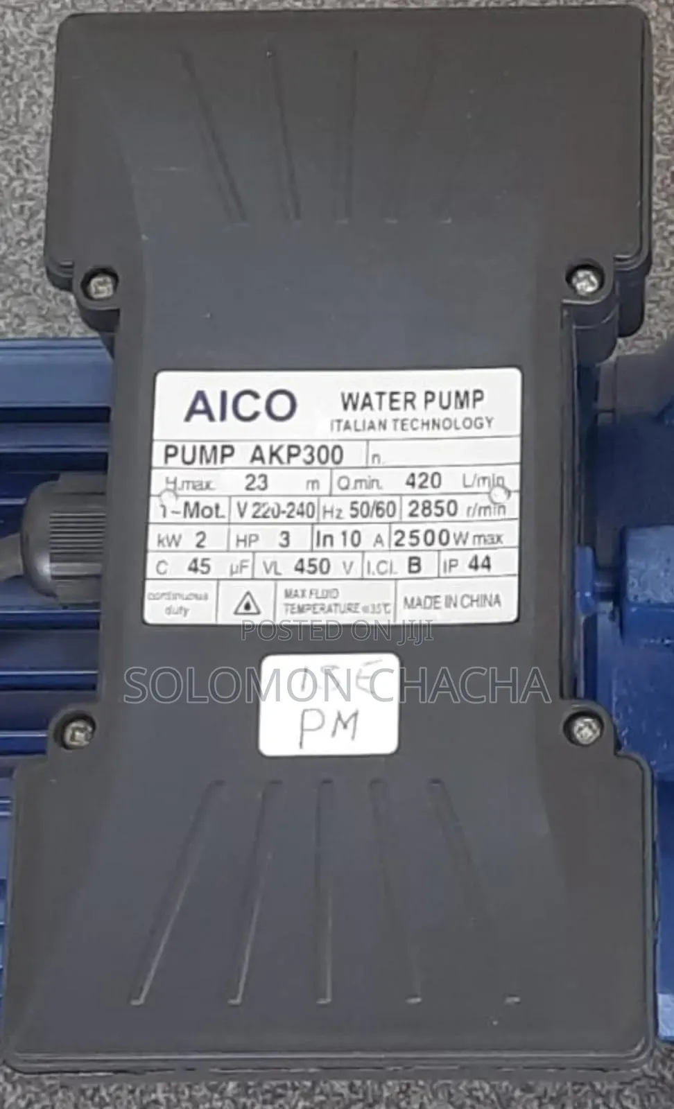 Aico 3 HP 3inch Booster Water Pump Maximum Head 23m