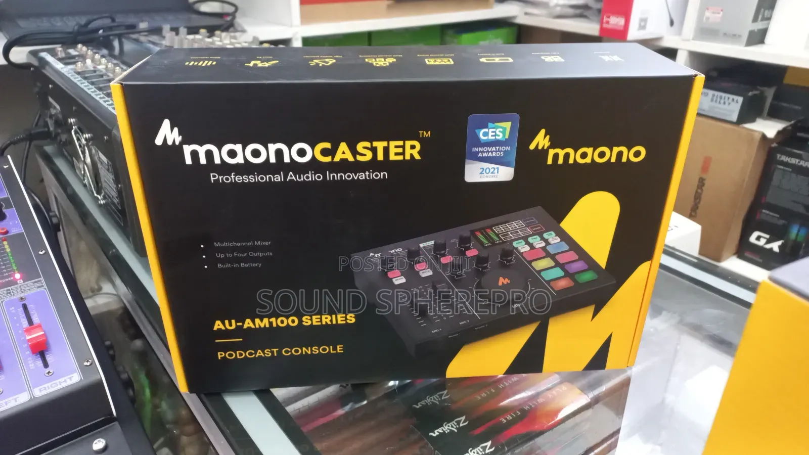 Maono Mono Caster Podcast Console Au-am 100