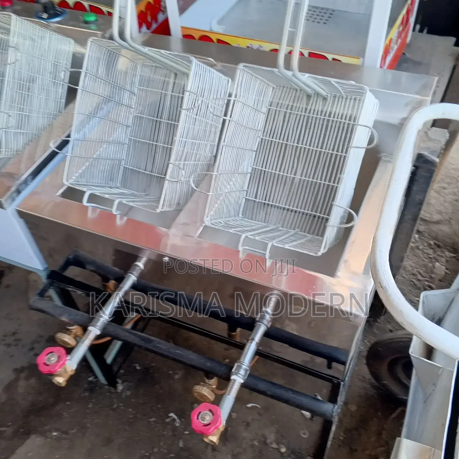 Double Phase Stainless Steel Gas Fryer