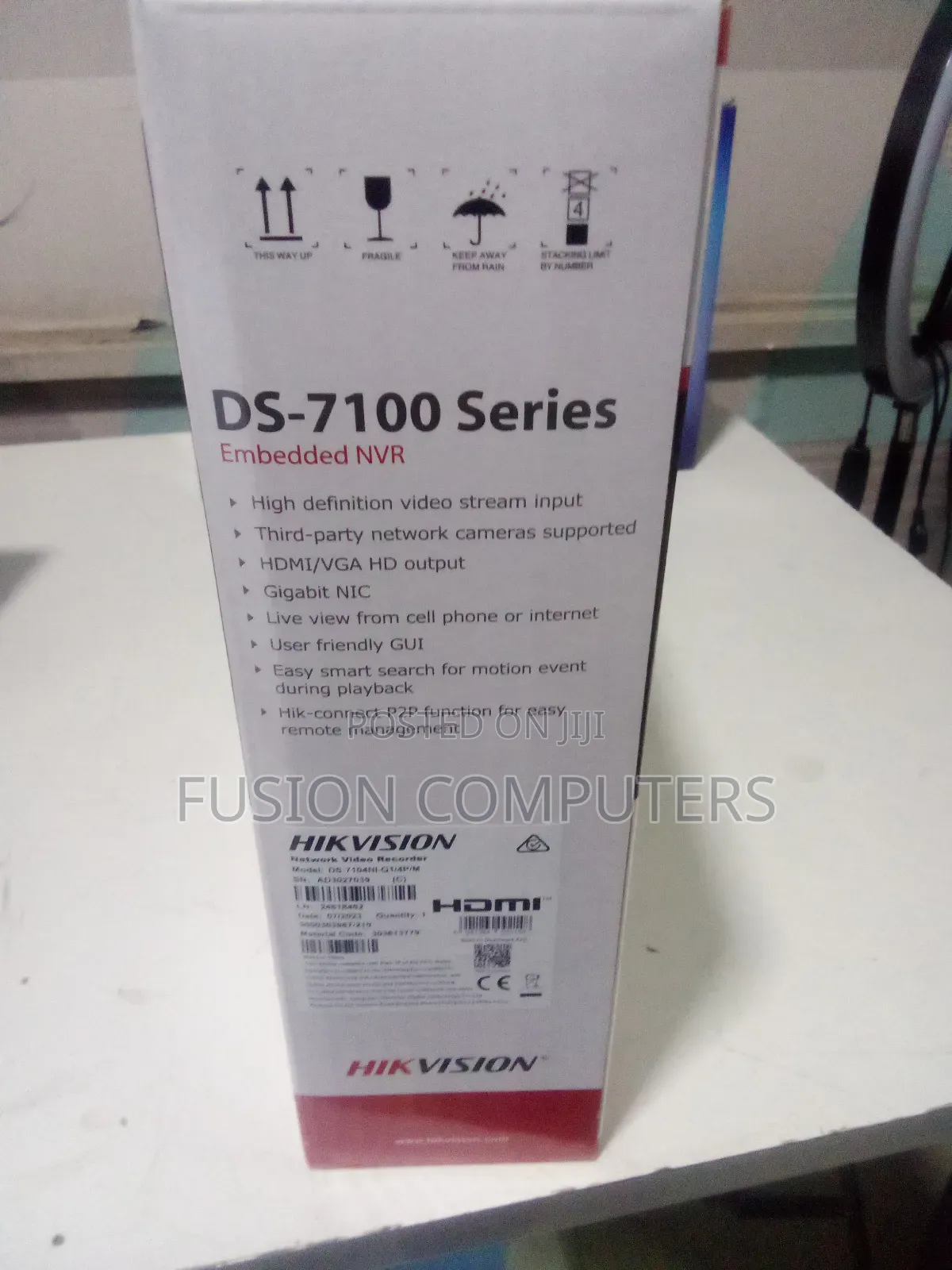 DVR Hikvision HD 7100 Series 4 Ports