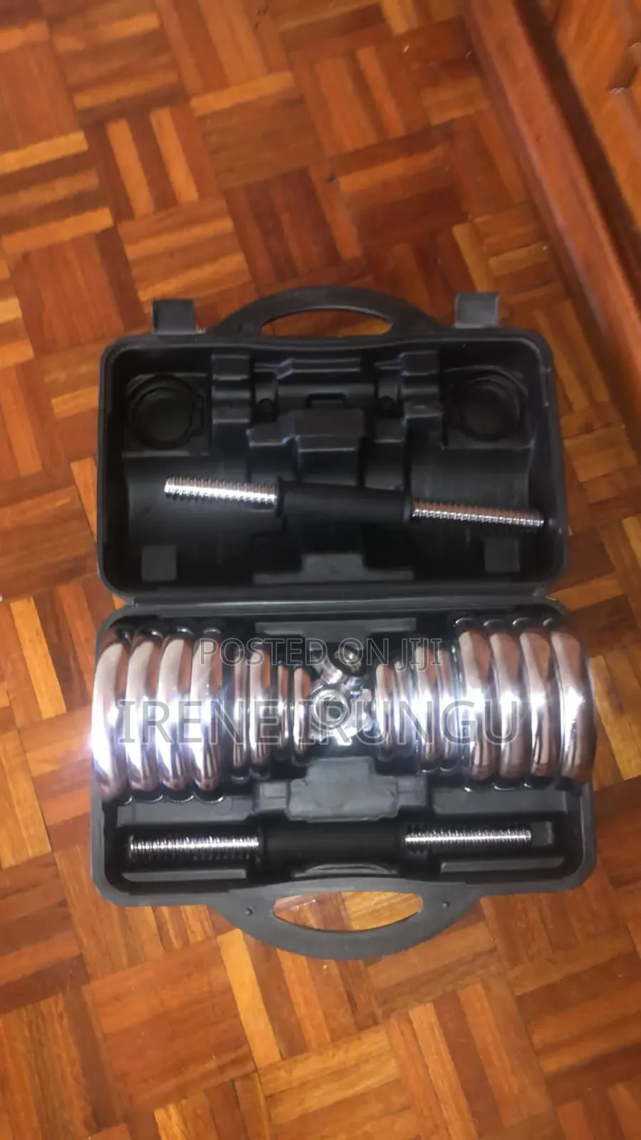 30kg Adjustable Dumbbell Set+Dumbbells