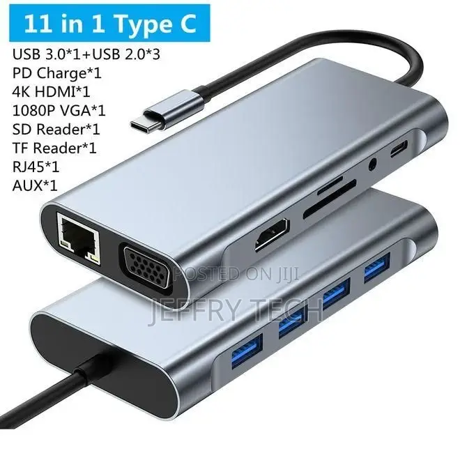 11 in 1 Type C Docking Station Hub